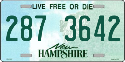 NH license plate 2873642