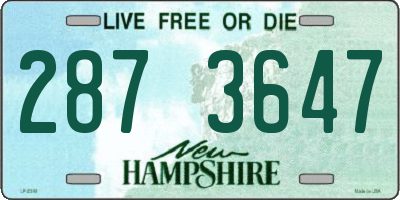 NH license plate 2873647