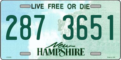 NH license plate 2873651