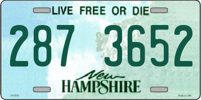 NH license plate 2873652