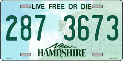 NH license plate 2873673