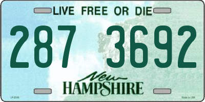 NH license plate 2873692