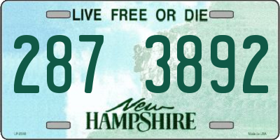 NH license plate 2873892