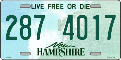 NH license plate 2874017
