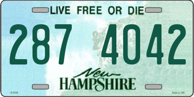 NH license plate 2874042