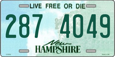NH license plate 2874049