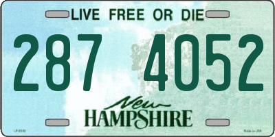 NH license plate 2874052