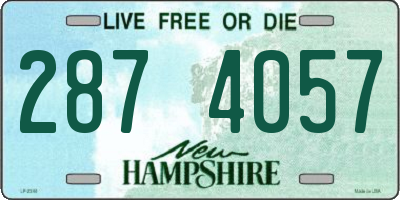 NH license plate 2874057
