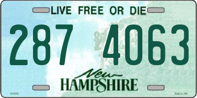 NH license plate 2874063