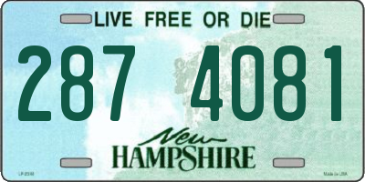 NH license plate 2874081