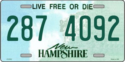 NH license plate 2874092