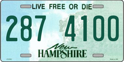 NH license plate 2874100