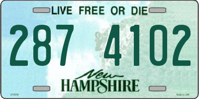 NH license plate 2874102
