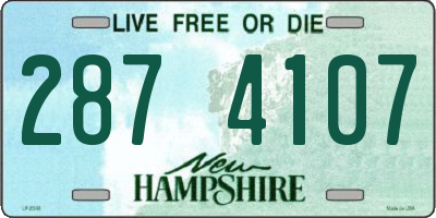 NH license plate 2874107