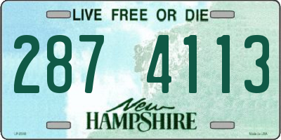 NH license plate 2874113
