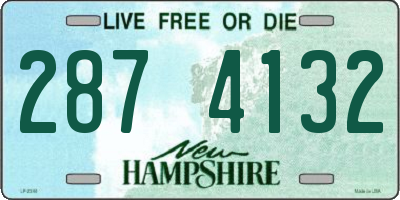 NH license plate 2874132