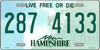 NH license plate 2874133