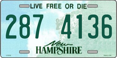 NH license plate 2874136
