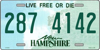NH license plate 2874142