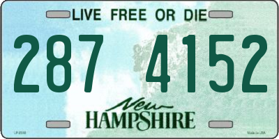 NH license plate 2874152
