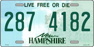 NH license plate 2874182