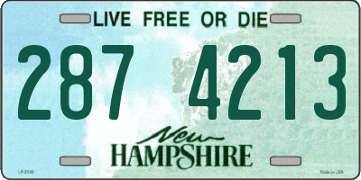 NH license plate 2874213