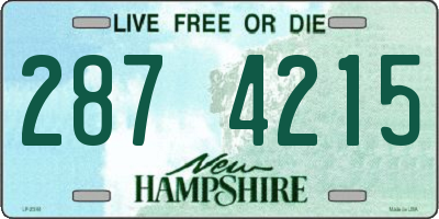NH license plate 2874215