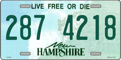 NH license plate 2874218