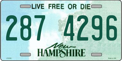 NH license plate 2874296