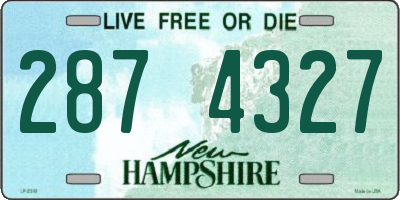 NH license plate 2874327