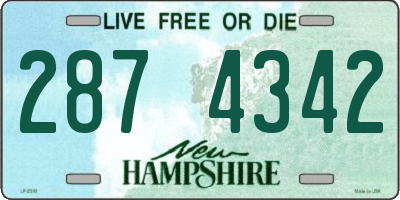 NH license plate 2874342