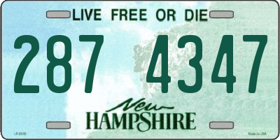 NH license plate 2874347