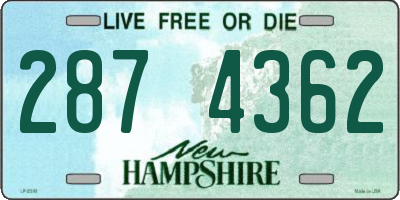 NH license plate 2874362