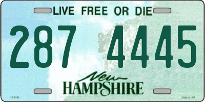 NH license plate 2874445