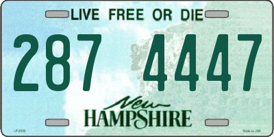 NH license plate 2874447
