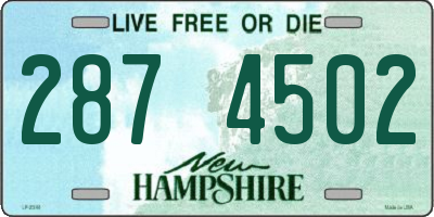 NH license plate 2874502