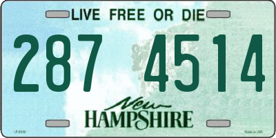 NH license plate 2874514