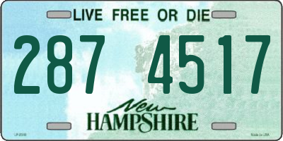 NH license plate 2874517