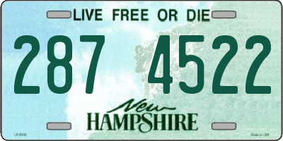 NH license plate 2874522