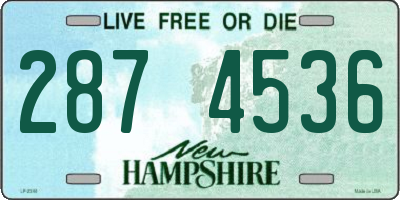 NH license plate 2874536