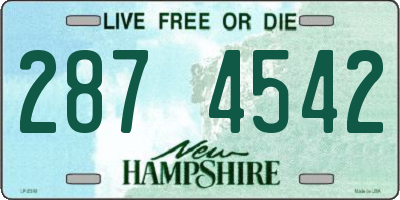 NH license plate 2874542