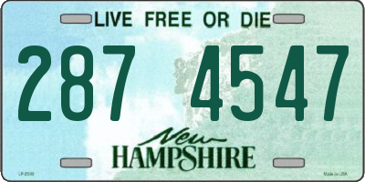 NH license plate 2874547