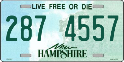 NH license plate 2874557