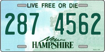 NH license plate 2874562