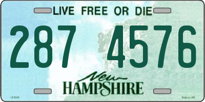 NH license plate 2874576
