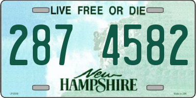 NH license plate 2874582