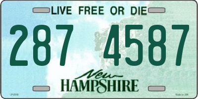 NH license plate 2874587