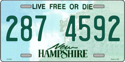 NH license plate 2874592