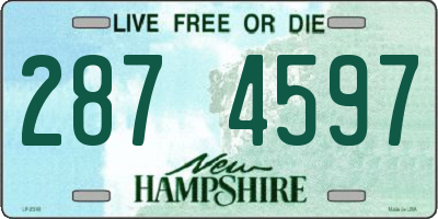 NH license plate 2874597