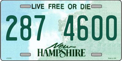 NH license plate 2874600